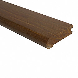 Prefinished Brazilian Walnut Hardwood 3/4 in thick x 3.125 in wide x 78 in Length Stair Nose